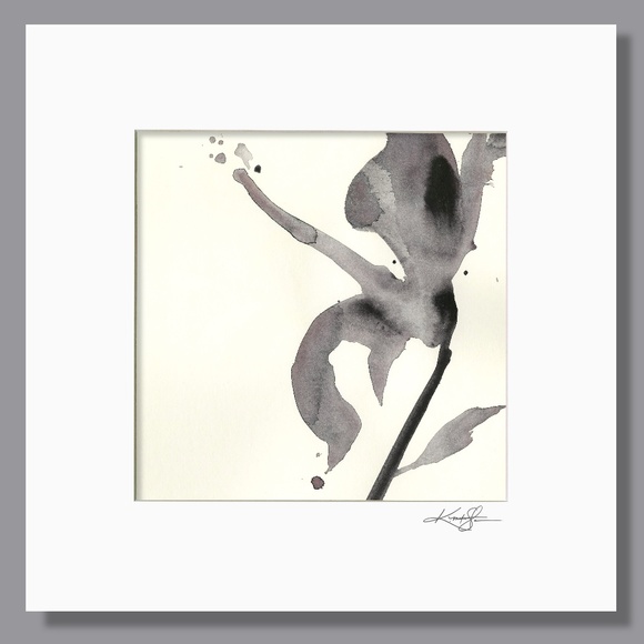 Bundle of 4 Original Floral Paintings I Mats - Organic Reflections Collection 1 - Picture 5 of 7